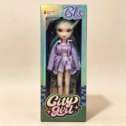 Fashion Doll Original 5-inch BJD Doll: Beiji Dihua'er Cute Art Figure with Articulated Joints and Doll Clothes
