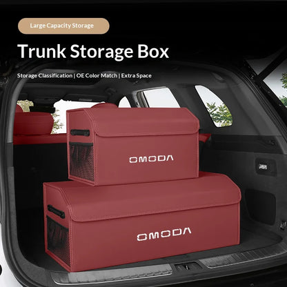 Suitable for Omoda s5 fx 9 EV PHEV C5 E5 C9 7 8plus car trunk storage box folding storage box large capacity storage box