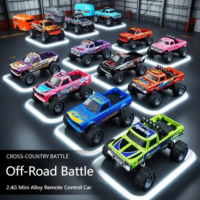 Top RC Car MINI Alloy 1/64 Remote Control Car Convenient to Carry 60 Minutes of Work Time Children's Gifts Electronic Toys