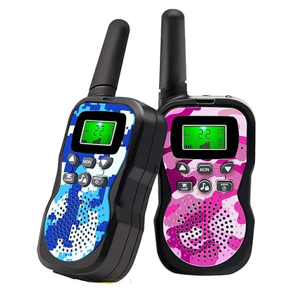 Kids Walkie Talkies Radio Toy 3 KM Best Christmas Birthday Gifts for 3-12 Year Old Kids to Outside Adventures Camping Hiking