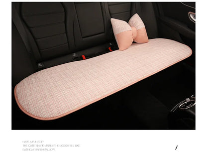 Bear Plush Seat Cushion Cover Universal Skin-Friendly Cute Soft Car Pillow Case Autumn Winter Decorative Seat Accessories
