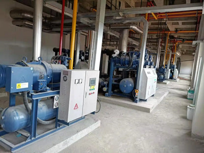 Industrial Hermetic Compressor Three Phase 3 4 5 6 8HP Air-Water Cooled Condensing Unit with Motor for Freezer Refrigeration