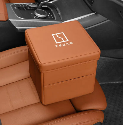 Suitable for ZEEKR 007gt 7X zeekr 001 009 Zeekr 9x mix car trash can and folding storage box for car interior