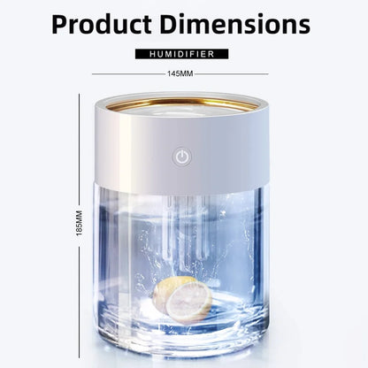 TINSOL 2000ml Triple-Nozzle Spray Humidifier USB Humidifier Air Purifier Mist Purifier Ideal for Home and Office Use
