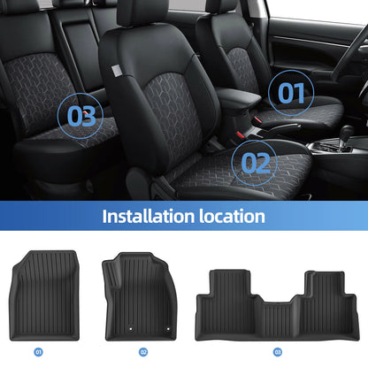 for Mitsubishi Outlander 2023-2024 Car Floor Mats Car Accessories Cargo Liner Trunk Mat Protection Pad Only Fit Right Rudder