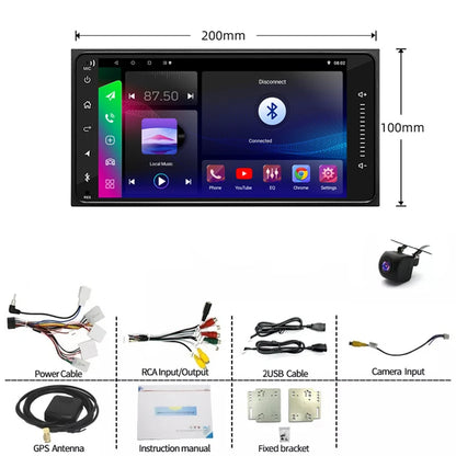 7" 4-64GB For Toyota Kluger 2007-2013 Car Stereo Radio Wireless Apple Carplay Android Auto Head Unit FM GPS BT