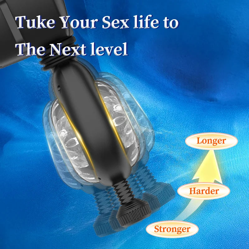 Samurai belt rolling cup multi frequency vibration thrust 2-in-1 stimulation men's airplane cup adult products sex toy