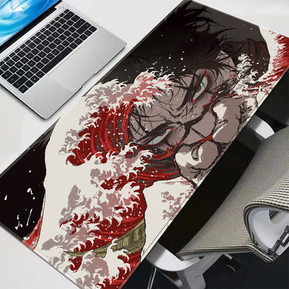Hot Sale Anime Mouse Pad J-jujutsu Kaisen Choso Big Size Laptop Desk Mat Non-Slip Gamer Keyboard Pad Gaming Extended Mousepad