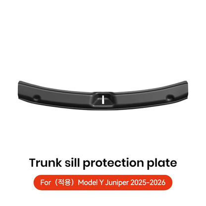 YZ For Tesla Model Y Juniper 2026 Trunk Sill Plate Protector TPE Rubber Protector Tesla Threshold Bumper Pad Prevent Scratching