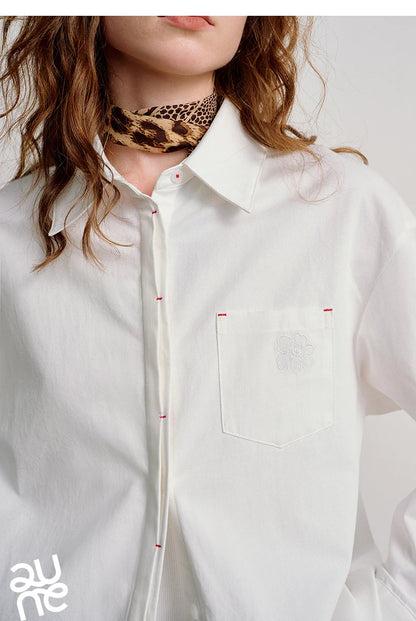 TOYOUTH Women Easy Morning Lazy Shirts 2026 Spring New Wrinkle-Resistant Low-Maintenance Light Spring Cotton Blouses