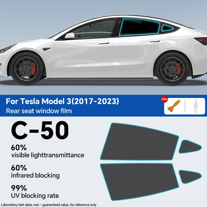 Pre-Cut Car Window Privacy Tint Film For Tesla Model 3 2020-2023 Auto solar UV Protector films for Tesla Model 3 Highland 2024
