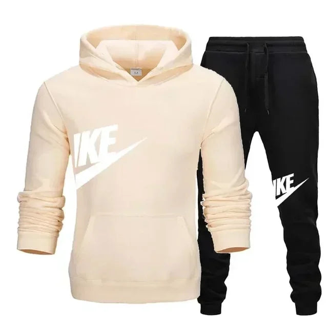 2025 Men's Sport Outfit, fashionable men's and women's casual suit hooded sweatshirt outdoor winter/spring sport hooded sweats