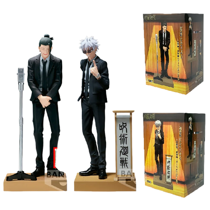 17cm Jujutsu Kaisen Anime Figure Suit Ver. Satoru Gojo Action Figure Geto Suguru Figurine PVC Adult Collection Model Toys Gifts