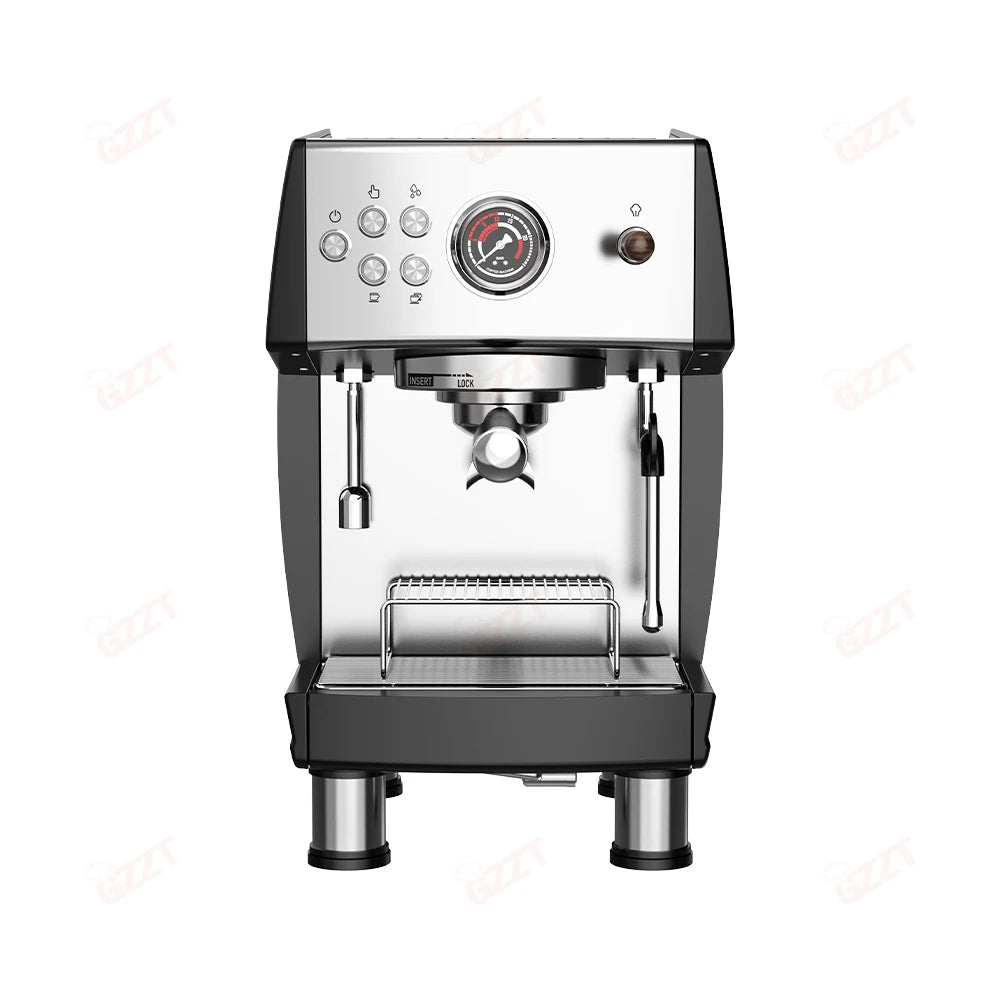 GZZT CM808 9Bar Commercial Semi-automatic Coffee Machine ULKA Pump 3 Boilers PID Temperature Control Espresso Coffee Tea Makers