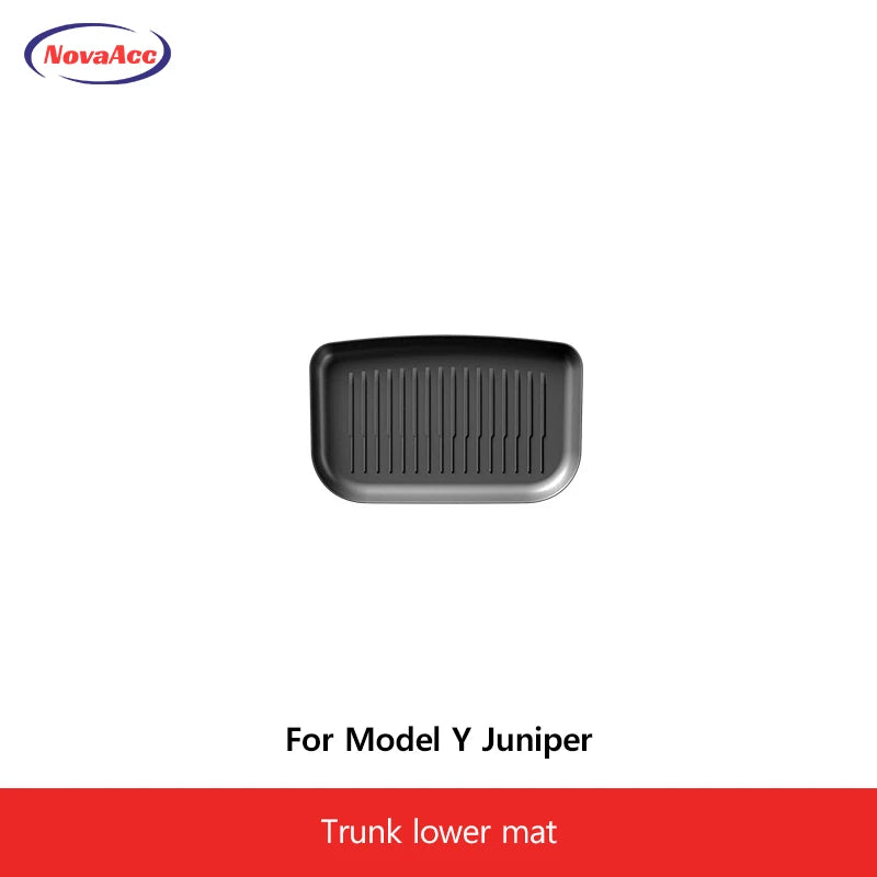 For Tesla Model Y Juniper 2025 2026 Trunk Mat TPE Waterproof Anti-Slip Anti-Scratch Integrated Cargo Liner Car Backrest Pad