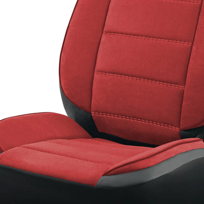 NEW Car Seat Covers Suede and Leather Stitching Seat Covers Universal Size Fit for Car SUV Truck Vans Accessories Interior