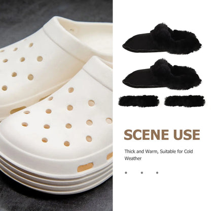 1Set Removable Warm Hole Shoe Inserts Winter Soft Thick Shoe Liners Warm Winter Insoles Replacement Size 40-41