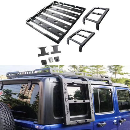 Free Shipping to Saudi Arabia Cross-border car luggage rack for 18-25JEEP Wrangler Everest luggage frame JL Wrangler roof rack