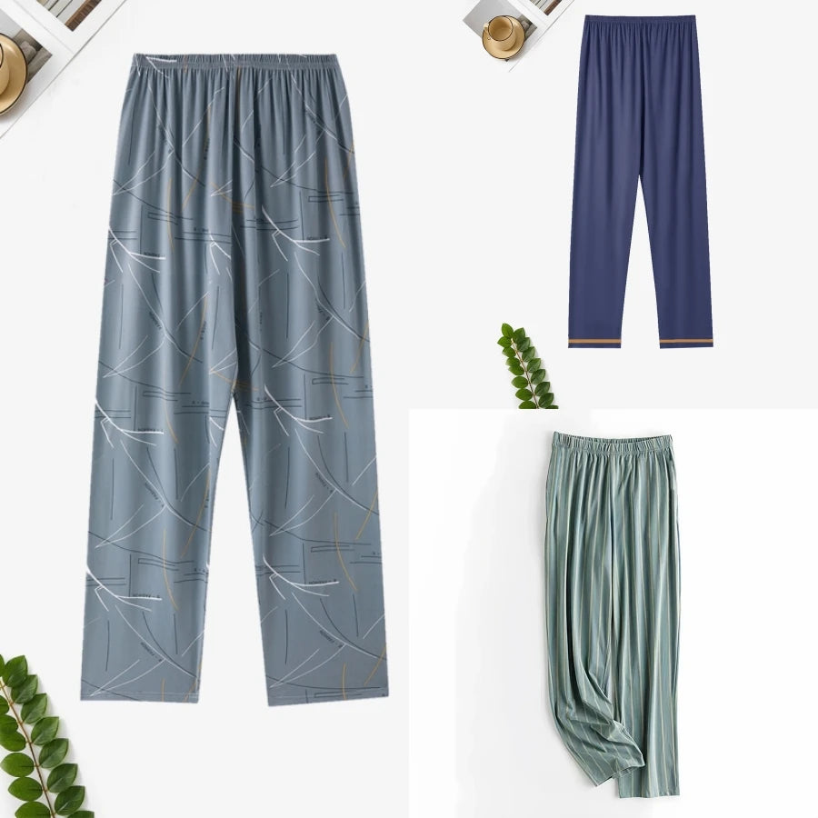 Men's Pajama Pants, Men's Pants, Spring & Fall Single-Piece Home Pants That Can Be Worn Outside, Korean Style Home Pants, Autumn and Winter Styles