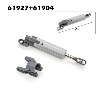 MOC Bricks Technical Parts Pneumatic Pump Small V2 with Reinforced Cylinder Hose Air Power Bricks Compatible With 8800 Blocks