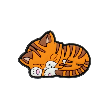 1/100pcs Cat Pin for Shoe Sphinx Orange Cat Black Cat Cute Shoe Charms for Women Girl Kids Sandal Accessories Buckle Decorations