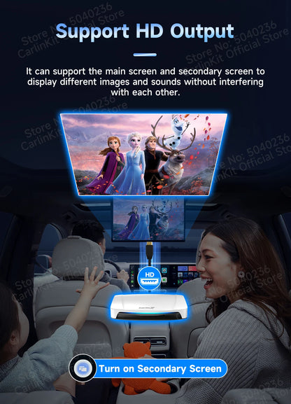 2026 New CarlinKit Android 13 CarPlay AI Box HDMI Wireless CarPlay Android Auto TV Video Box Qualcomm SDM660 8-Core Split Screen