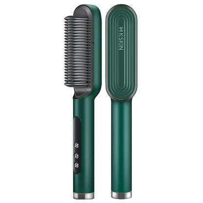 KSKIN Professional Hair Straightener 6 Gear Regulation 20 Million Negative Ion Brush Anti Scald Static Straightener Brush