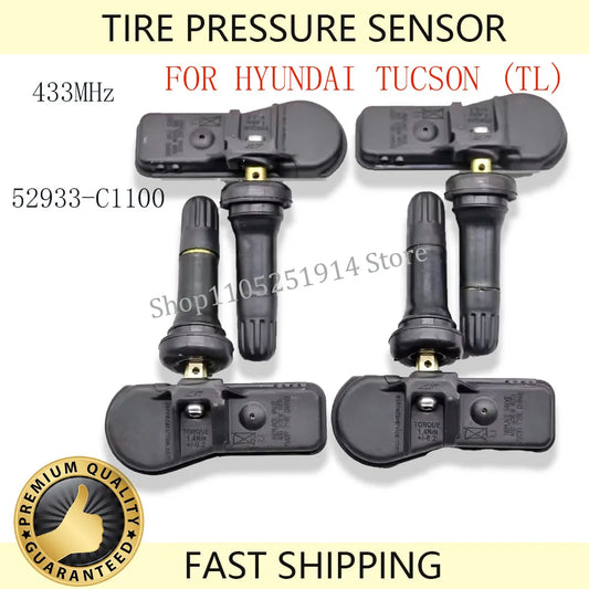 TPMS SENSOR 433MHz 52933-C1100 FOR 2015 2016 2017 2018 2019 2020 HYUNDAI TUCSON (TL) TIRE PRESSURE SENSOR HYUNDAI TPMS