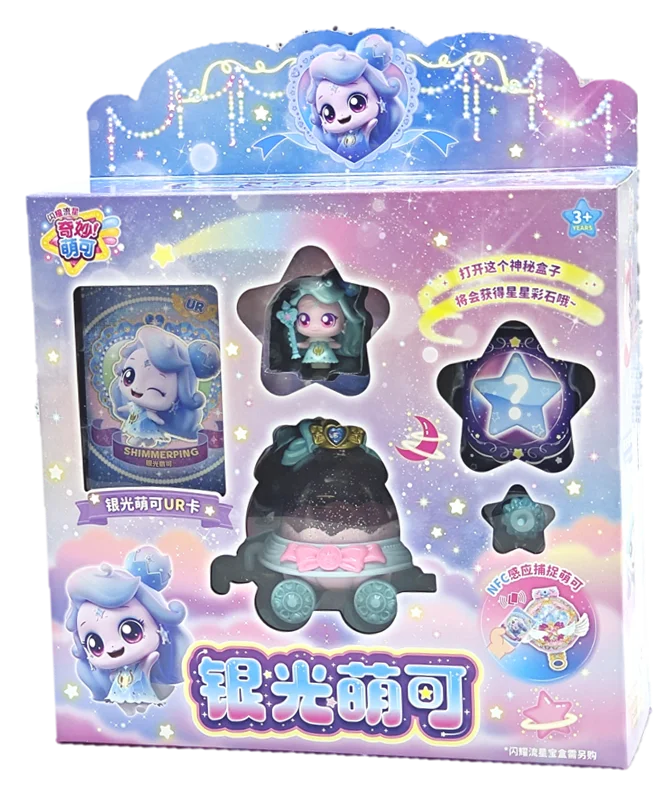 Hot Catch Teenieping Anime Figure Shining Meteor Season 6 Chinese Version 7 Toy Set Girl Sweetheart Doll Figurine Collection Toy