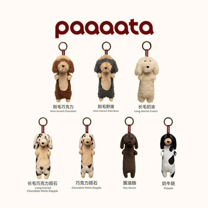 Paaaata Original Dachshund Plush Keychain Wire Haired Long Haired Stuffed Dog Bag Charm Keyring Gift For Pet Lovers And Friends
