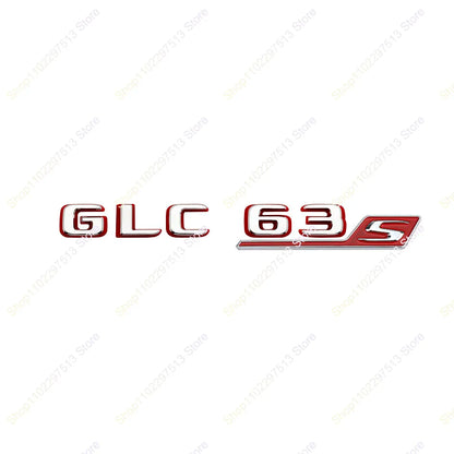 2024 New style Two tone Letters Numbers GLC43 GLC63 GLS63s Emblem for  X253 Car Trunk Nameplate Logo Sticker