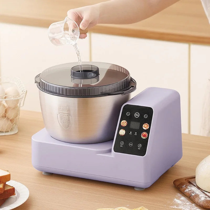 5L Auto Dough Kneading Machine Home 304 Stainless Steel Timing Dough Mixer Multi-functional Fermentation Integrated Kitchen Tool