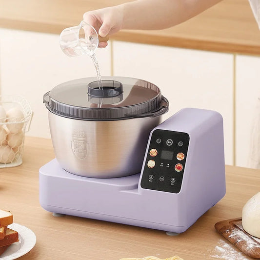 5L Auto Dough Kneading Machine Home 304 Stainless Steel Timing Dough Mixer Multi-functional Fermentation Integrated Kitchen Tool