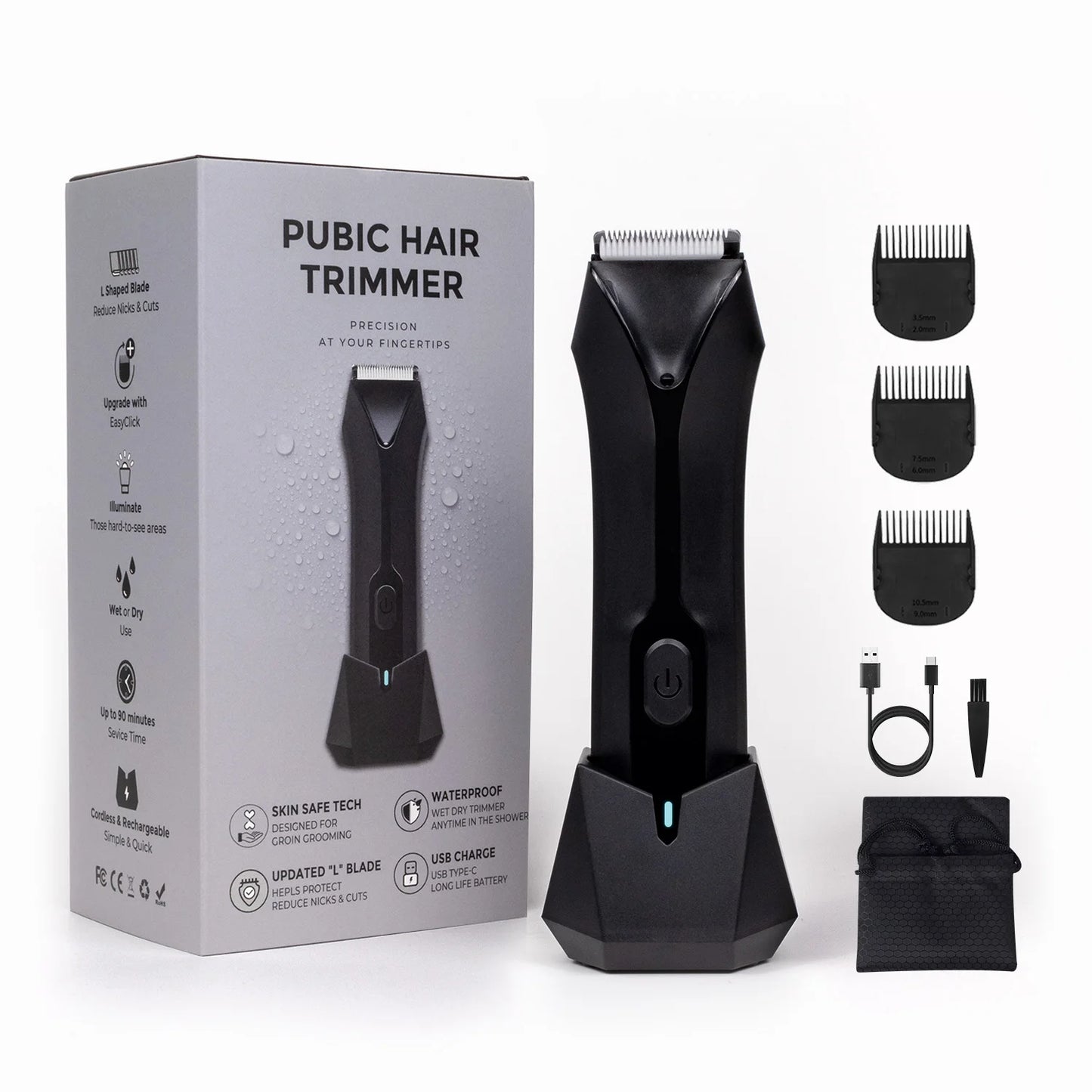 Manscaped Ball Trimmer For Men, Electric Body Hair Trimmer Kit, Perfect Grooming Tool, Wet/Dry Rechargeable Shaver, Groin & Pubi