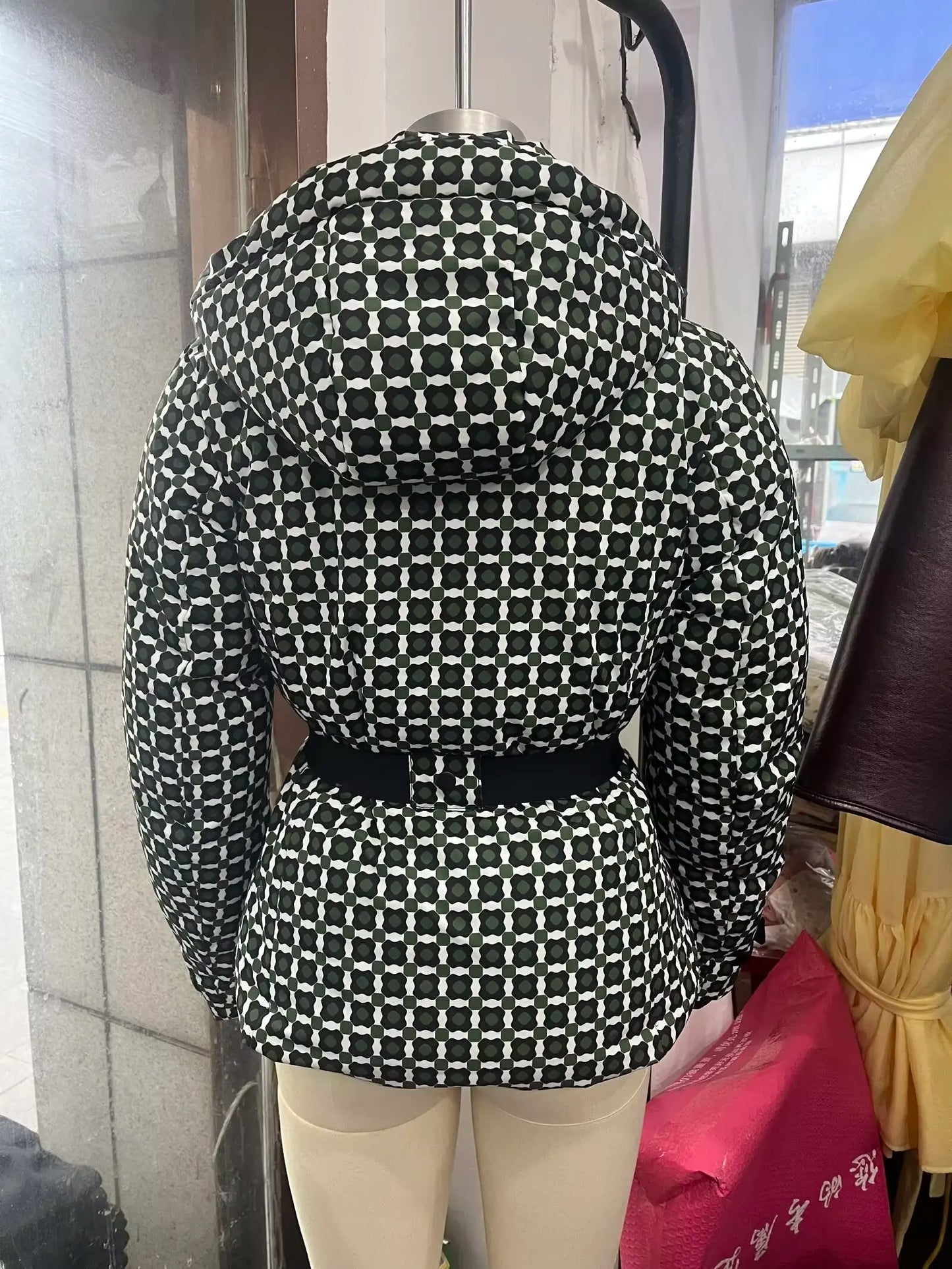 Fashionable Personality ZR Wind Women's Set Top And Pants Long Sleeve Warm Winter Outfit Two-Piece Suit European Style
