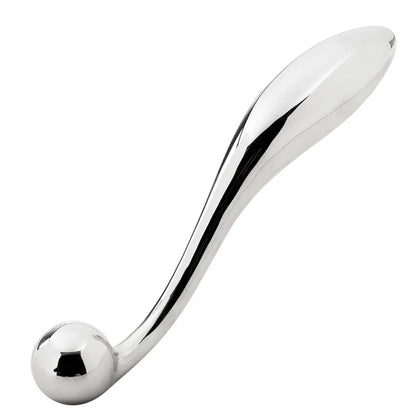 Stainless Steel Double Dildo G Spot Anal Beads Butt Plug Metal Fake Dildo Anal Plug Sex Toys For Male Female