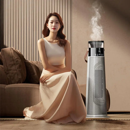 JIPIN 220V 3D Flame Negative Ion Humidification Intelligent Heater Graphene PTC Heating Electric Heaters
