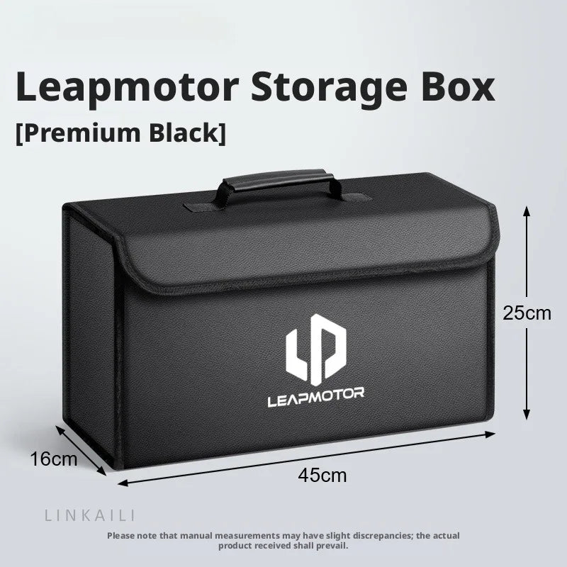 Suitable for Leapmotor C10 T03 A10 B10 C10 C01 C11 C16 D19 car carbon fiber trunk storage box large capacity foldable storage bo