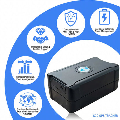 6000mAh Strong Magnetic GPS Tracker Car Vehicle Anti-Tamper Alarm Geo-Fence Free Global SIM Low Battery Alert Real-Time Tracking
