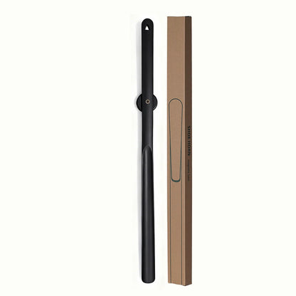 3 Colors Optional 75cm Extended Beech Wood Shoe Horn Magnetic Wall Storage Long Handle, No-Bend Home Shoe Puller for All Seasons
