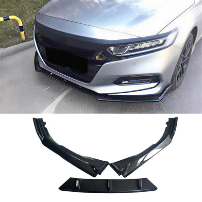 Front Bumper Protector Lip Chin Splitter For Honda Accord 10th Sedan 2017-2022 ABS Car Exterior Parts Tuning Styling Accessories