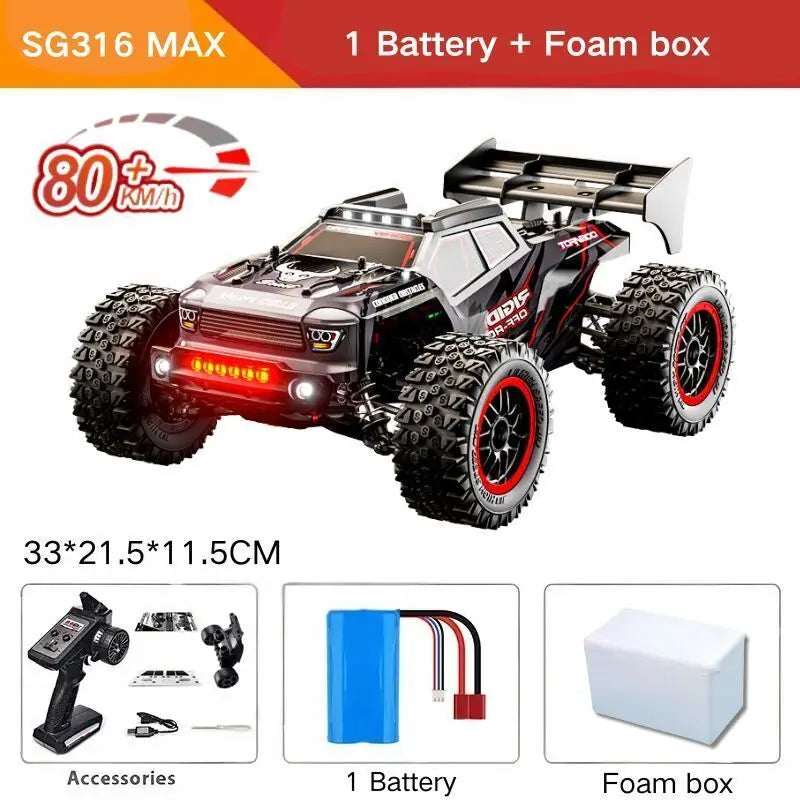 ZLL SG316PRO/SG316MAX 4WD Off-Road Monster Remote Control Truck Children Toy 2.4G Brushless Drift Remote Control High Speed Car