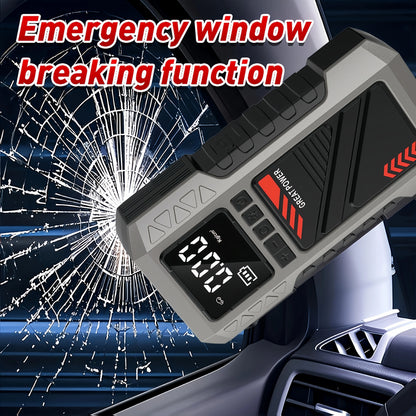 2-in-1 Car Battery Repair Kit (including 8000 ampere battery booster starter and 180 pound-force/square-inch air compressor)