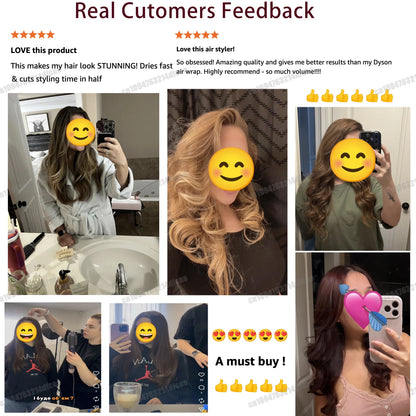 SenCiciMen Auto Curling Multi Hair Styler Curling Iron Hair Hot Air Brush Curling Barrel Hair Dryer Salon Professional Curl Hair