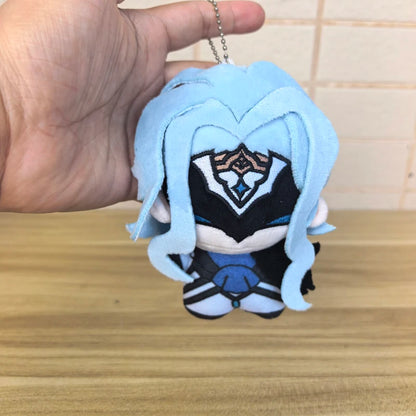 In Stock 12cm Cool Genshin Impact The Doctor‌ Zandik Il Dottore Cartoon Plush Toys Cosplay Cute Anime Game Keychain Plushie Doll