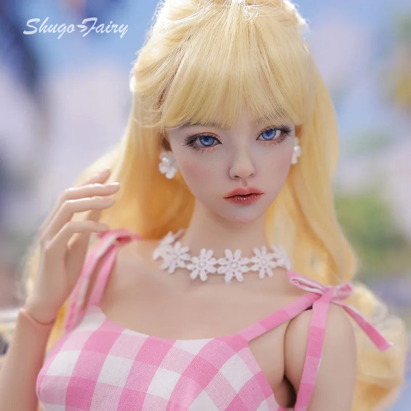 Shuga Fairy Mari 1/3 BJD Dolls A Pink Summer Beach Doll with a Y Heart Forever — You'll Love It! Ball Jointed Doll Toy