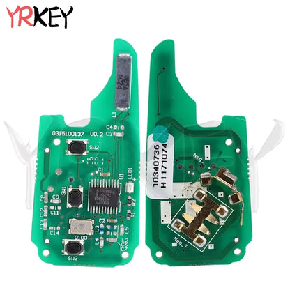 Smart Remote Key for MG HS ZTS ZS MG3 MG6 MG5 RX5 RX8 I5 I6 Flip Folding Key Case 433Mhz with ID47 Chip (7953) Car Key 3 Buttons