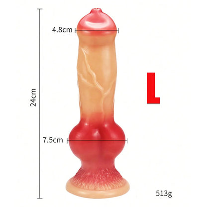 Huge Dildo Animal/Dog Dildo Realistic Penis with Suction Cup Big Butt Plug Giant Monster Cock Dick Adults Supplies for Men Women