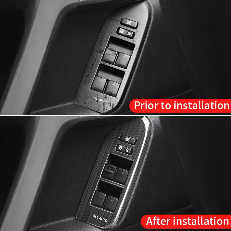 For 2010-2021 Toyota Land Cruiser Prado 150 Interior Modification Accessories Glass Button Panel FJ150 J15 Car Door Handle