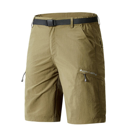 Men's Cargo Shorts Thin Loose Casual Workwear Man Summer Ice Silk Quick Dry Sporty Mid-Length Straight Leg Cotton Short Pants